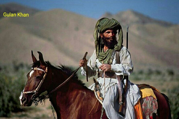 Gulan Khan on a Balochi horse
